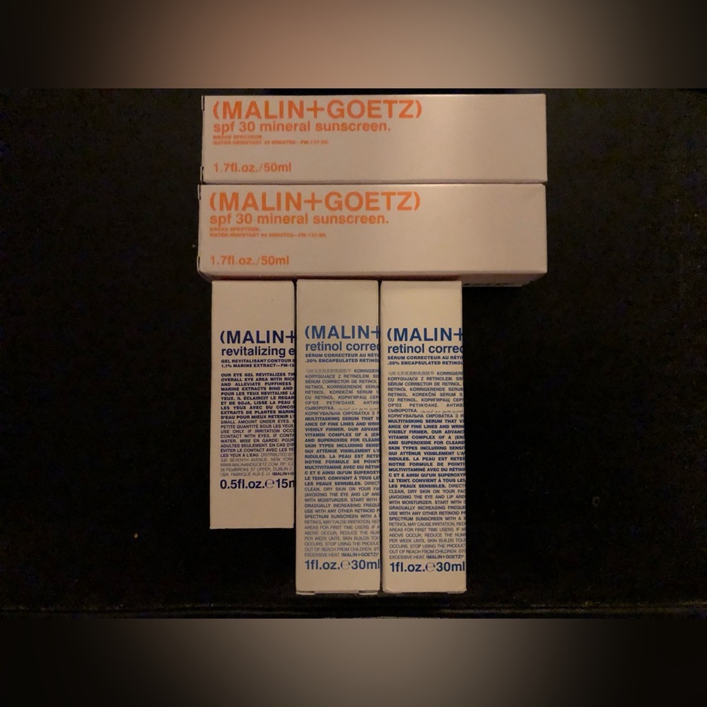 Malin+Goetz Skincare Bundle Brand New